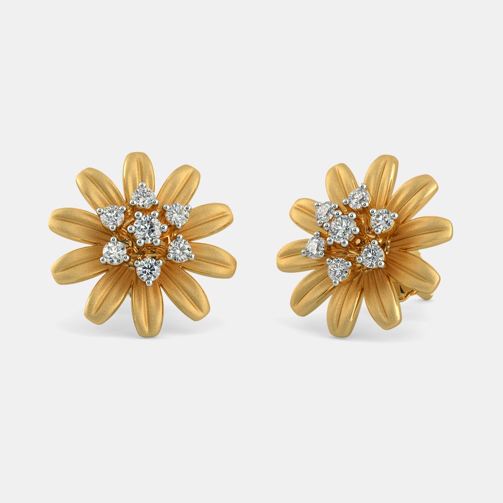 The Glorious Floral Earrings | BlueStone.com