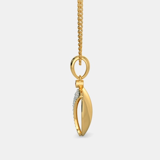 Diamond And Ruby Pendant In Yellow Gold (4.19 Gram) With Diamonds (0.238 Ct)