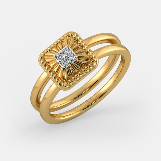 Diamond Ring In Yellow Gold (6.5 Gram) With Diamonds (0.060 Ct)